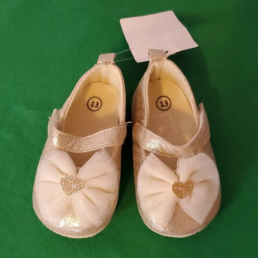 Girls Gold Dress Shoes
